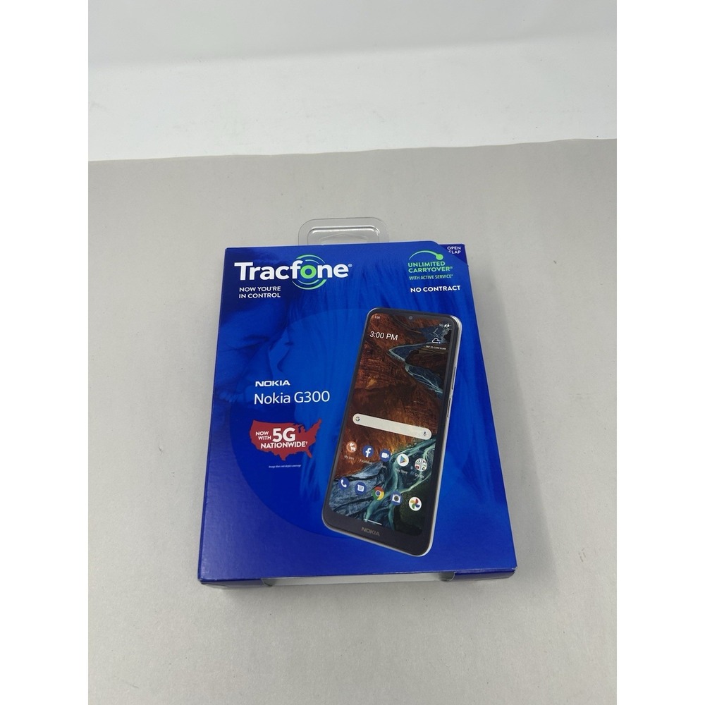 Nokia G300 5G TracFone Smartphone Triple Lens Camera 64GB 6.5" HD+